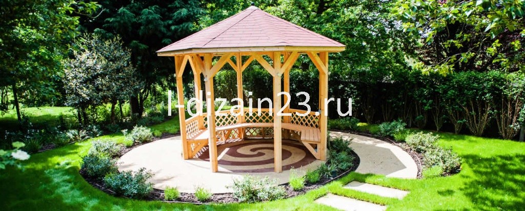 Ландшафтный дизайн беседок