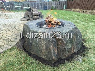 Очаги, барбекю из архитектурного бетона