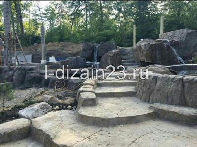 Скалы, камни из архитектурного бетона